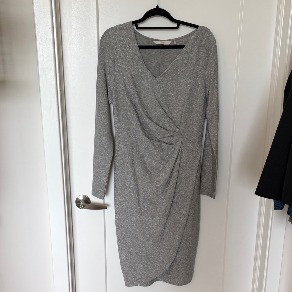 Boutique Long Sleeve Sparkly Cocktail Dress